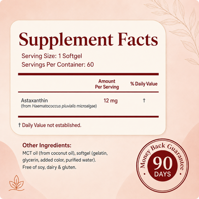 Astaxanthin 12mg Softgels