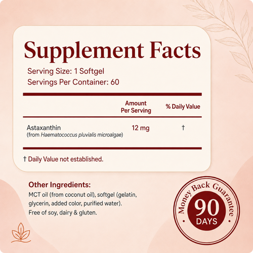 Astaxanthin 12mg Softgels